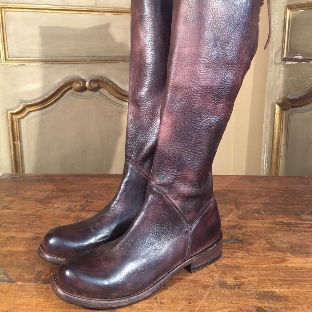 New Bed Stu Manchester Cobbler Series Tall Knee High Campus Boots Women's 7.5